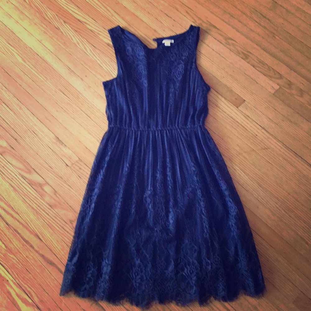 Royal blue Lace dress